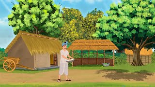 गरीब किसान की मेहनत। hindi kahani। moral story। cartoon video 