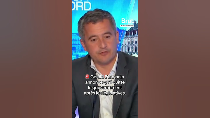 Gérald Darmanin annonce qu’il quitte le gouvernement après les élections législatives.