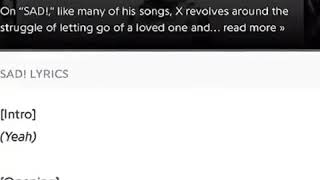 SAD! By xxxTentacion ooga Chaka (hooked on a feeling)