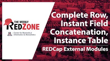 REDZone - Complete Row, Instant Field Concatentation, Instance Table