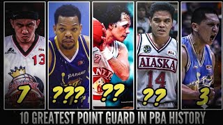 RANKING the 10 GREATEST PBA POINT GUARD 