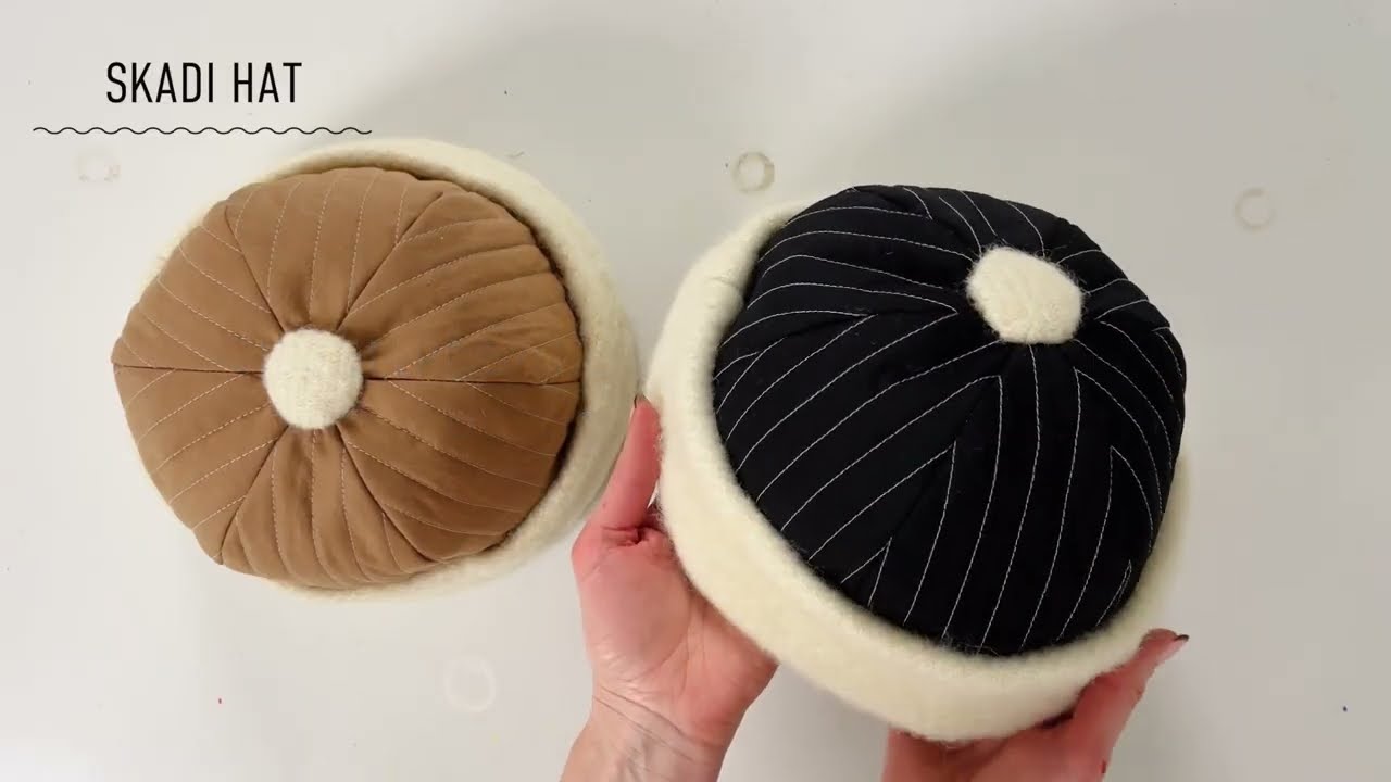 Sy SKADI HAT med mig 〰️ Fuld trin-for-trin sew-along tutorial (dansk) 〰️ PDF symønster