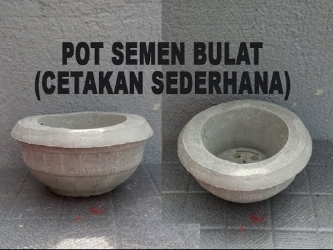  Pot  Semen Bulat Cetakan  Sederhana YouTube