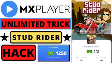 MX Player Stud Rider Game Hack Trick |  Stud Rider Hack Trick |Unlimited score |2021
