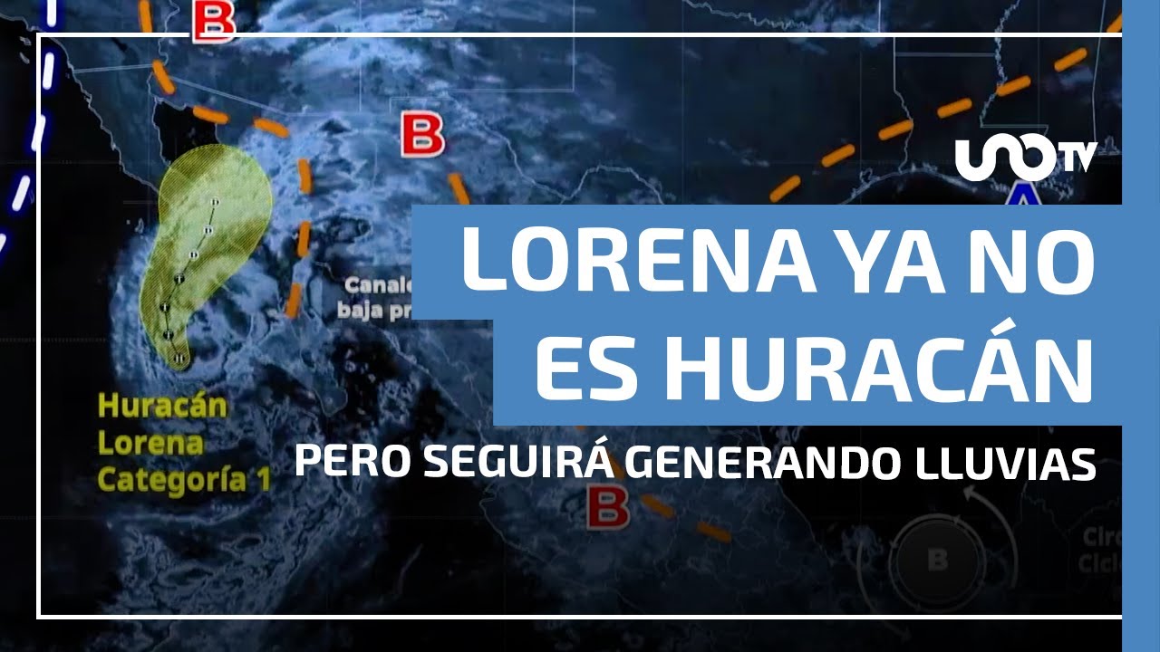 Lorena ya no es huracán pero seguirá generando lluvias en México