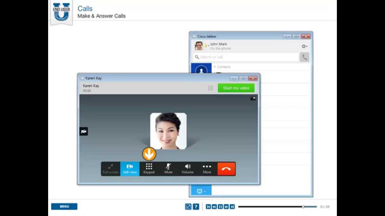 CISCO Jabber 10 for Windows - Make And Answer Calls - YouTube