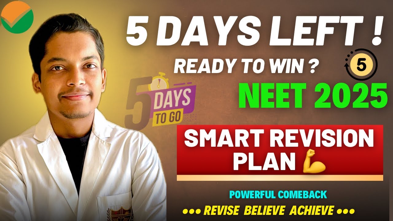 NEET 2025 | Last 5 Days Superfast Revision Strategy 💪🏻🔥 #neet2025 # ...
