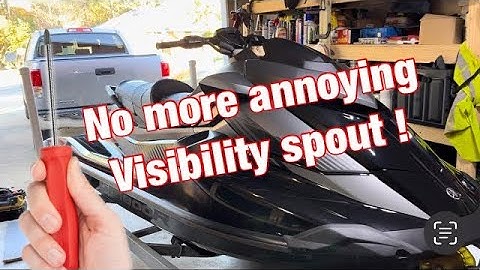 Removing visibility spout from Yamaha waverunner 2023 GP1800R