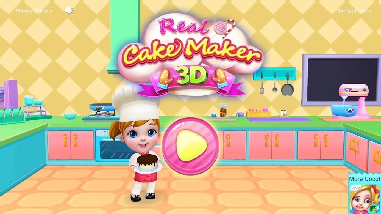 REAL CAKE MAKER - JOGO DE FAZER BOLO MAQUINA DE BOLO REAL 3D 