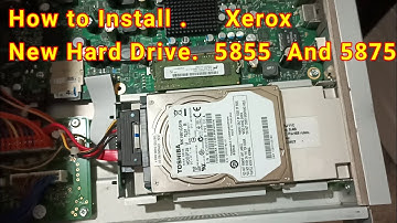 How to Install New Hard Drive Xerox 5855  Xerox 5875 #xerox