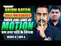 Bal Tatha Gati ke Niyam Class 9 in Hindi | 9th Science Chapter 8 | Force and Laws of Motion Class 9