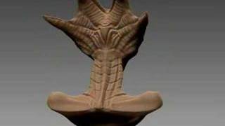Zbrush buste mise à jour du modelage!