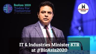 Deepthi Vlogs | Minister for IT KTR Speaking at BioAsia2020 in Hyderabad | Hyderabad Today Official