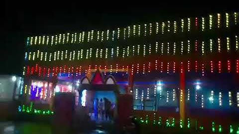 Pixel led decoration on durga puja 2020