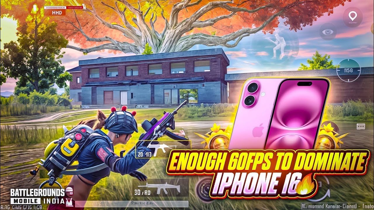 60 FPS Domination on iPhone 16 🔥 | Smoothest BGMI Gameplay Ever‼️ - YouTube