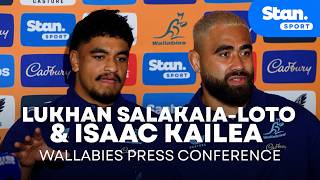 Lukhan Salakaia-Loto and Isaac Kailea 'grateful' to rejoin Wallabies squad under Les Kiss 🙌🇦🇺