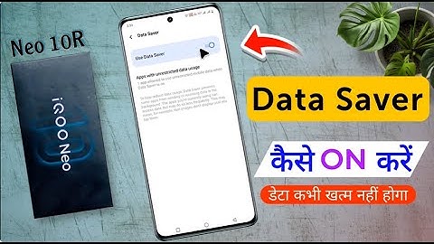 iQOO Neo 10R Data Saver Settings / iQOO Neo 10R me Data Saver Kaise On Kare