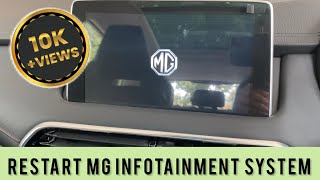 How to restart Mg infotainment system? Fix the screen or error in MG screen. Hidden MG trick screenshot 4