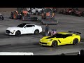 Mustang GT vs C7 Corvette - drag racing