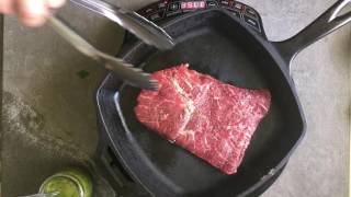 Pan Seared Steak with Chimichurri
