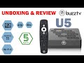 Buzztv u5 u4k android 11 media player unboxing and review