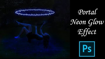 Photoshop Tutorial | Portal Neon Glow Effect | Photo Manipulation | Graphic Design | Colour Arts98