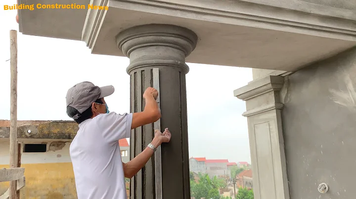 How To Make Creative Concrete Columns - Using Sand And Cement - Round Plastic Pipes - DayDayNews
