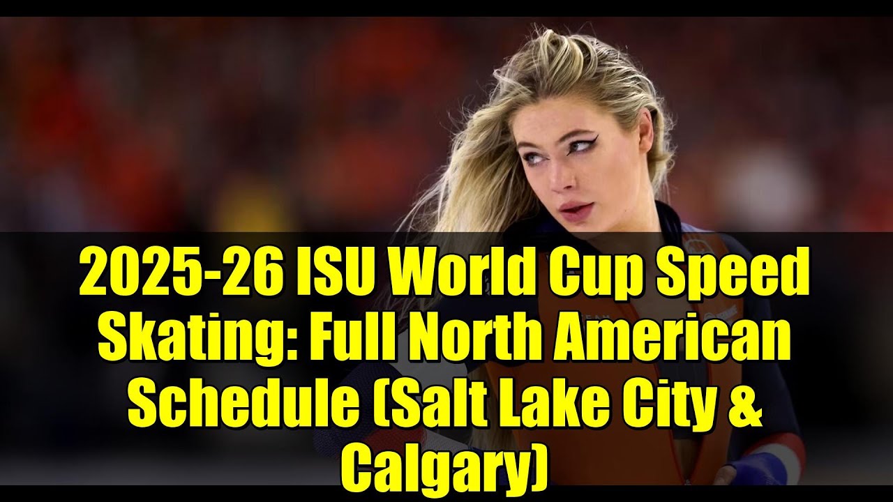 Кубок мира по конькобежному спорту ISU 2025–26: полное североамериканское расписание (Солт-Лейк-С...