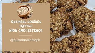 Oatmeal cookies that help with high cholesterol.