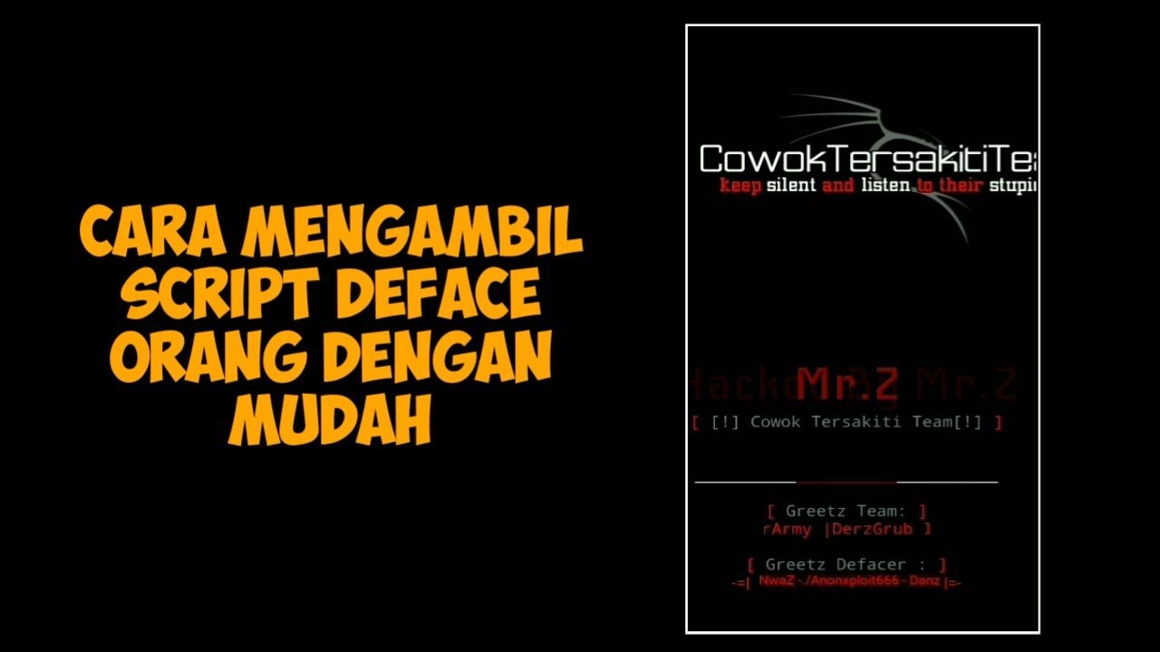 CARA MENGAMBIL SCRIPT DEFACE ORANG 100% WORK!! - YouTube