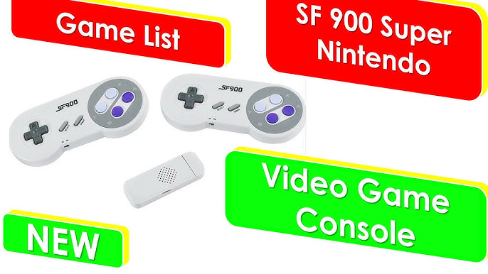 Video Game Super Nintendo Stick 900 Jogos Retro 2 Controles Sem Fio