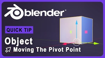 2 Simple Ways To Move A Objects Pivot Point Location | Blender | Quick Tip