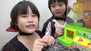 アンパンマン クレーンゲーム ハロウィン グッズあつめるんです! 後編 こうくんねみちゃん Halloween egg cranegame