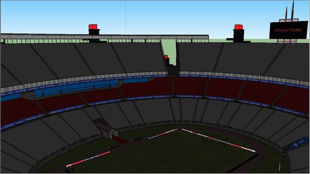 Google Sketchup Speed Building - stadium 6