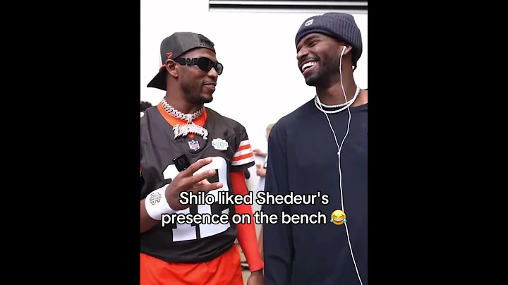 Shilo Sanders giving Shedeur feedback 😂 (via @ShiloSanders)