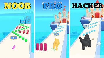 Noob vs Pro vs Hacker in Animal Clash