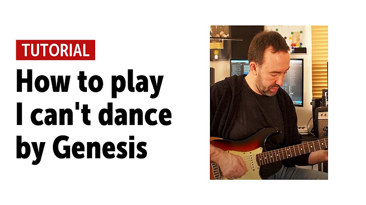 I Can't Dance Guitar version - Guitar performance video thumbnail