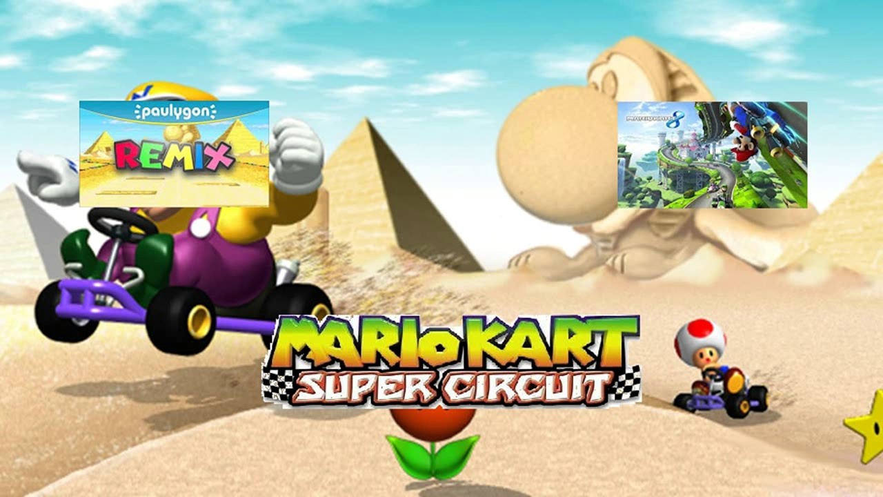 Mario Kart Super Circuit Yoshi Desert Mashup (Original + Paulygon + MK8