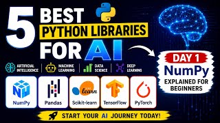 5 Best Python Libraries for AI | Day 1 - NumPy Explained for Beginners 🚀