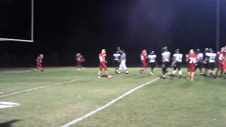 Dustin Plummer's first touchdown against Louisa Co...