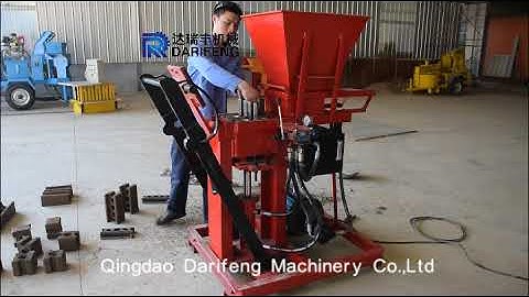 DF2-25 Semi automatic clay interlocking brick making machine