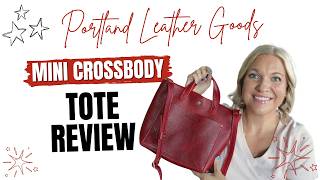 Portland Leather Goods Mini Crossbody Tote Bag Review @PoppinsApproved