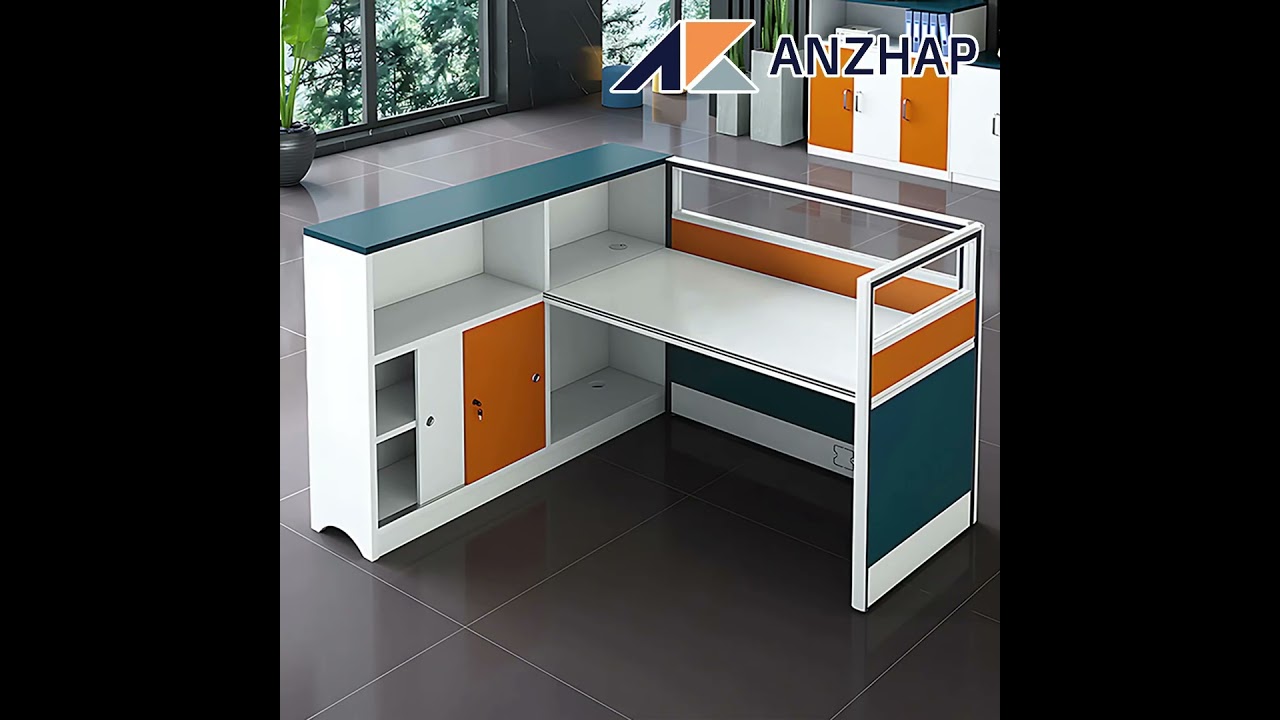 Stylish Minimalist Office Desk with Storage Cabinet – E1 Eco-Friendly Board