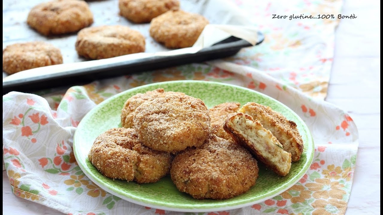 Cotolette di patate con prosciutto cotto e pancetta, cotte al forno ...