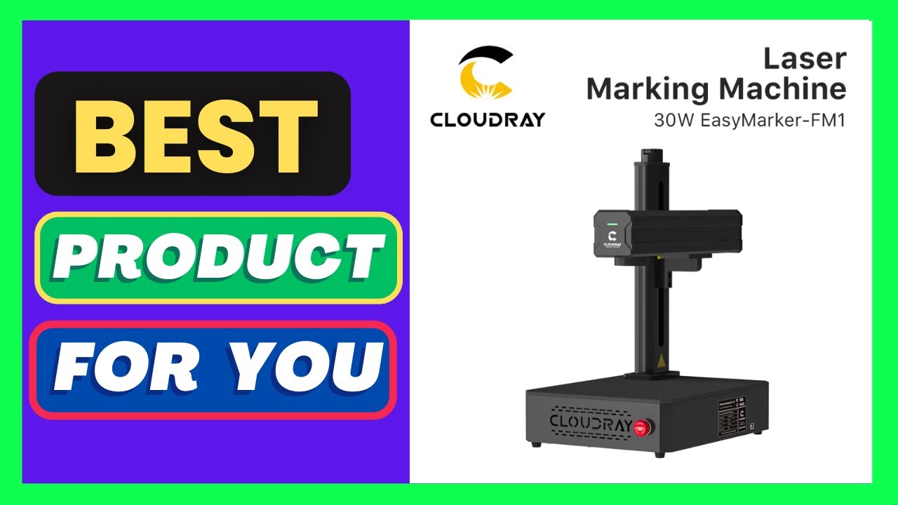Cloudray 30W 50W Portable Fiber Laser Marking Machine Easymarker
