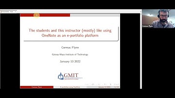 Students and Instructors Like Using OneNote as an E-Portfolio Platform - Cormac Flynn