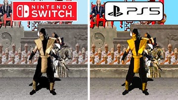 Mortal Kombat Legacy Kollection PS5 vs Nintendo Switch Graphics Comparison
