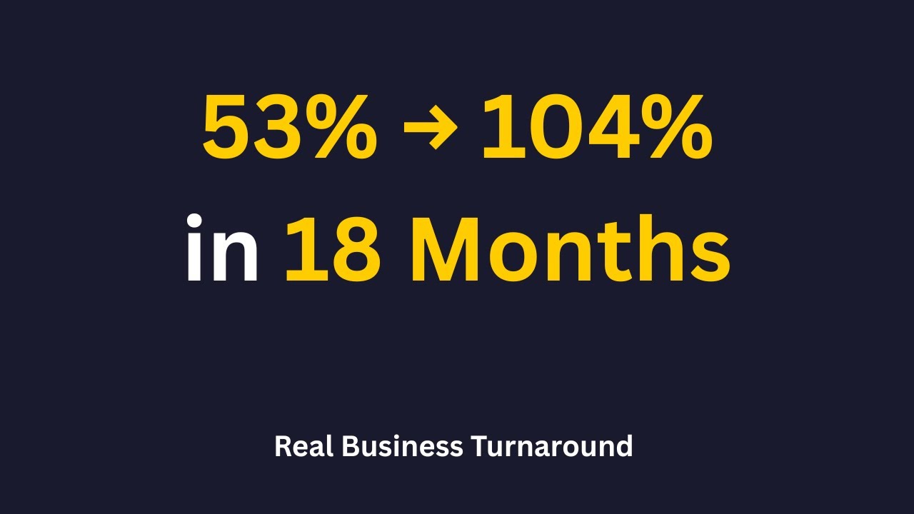 How I Increased a Store's Sales from 53% to 104% in 18 Months | Operations Management