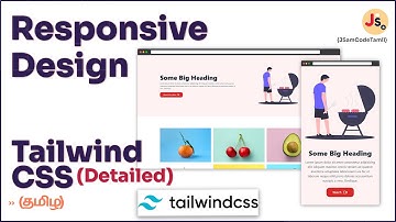 Responsive Design using Tailwind CSS in Tamil