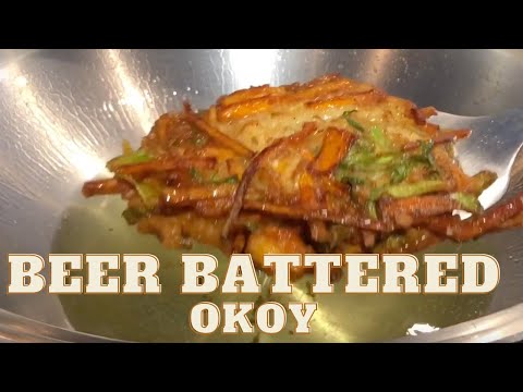 Beer Battered Okoy (Shrimp and Vegetable Fritters) - Chef Ron Bilaro